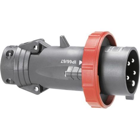 Fiche mobile droite Hypra IP66/67-55 16A - 380V à 415V - 3P+N+T - plastique - LEGRAND (1/2)