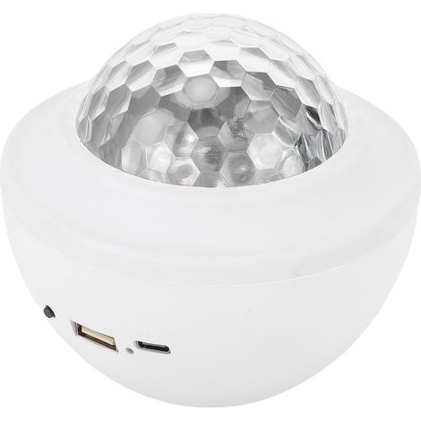 Projecteur de nuit avec haut-parleur Bluetooth et lampe de projection musicale pour salle de jeux, home cinéma et décoration effet vague blanche (1/5)