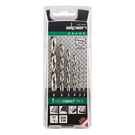 Alpen Punte per Trapano HSS-ECo TM 6 Pezzi
