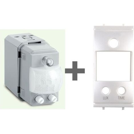 Perry sensore movimento luce incasso compatibile Vimar Plana con crepuscolare - 1SPRM030B