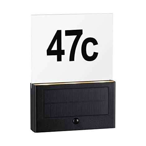 Paulmann Neda Aplique de Pared Exterior Solar Antracita