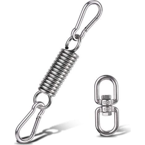 Ressort de chaise hamac avec anneau rotatif, accessoires pour chaise hamac, compatible avec les crochets de suspension pour chaises de véranda - 11279 (1/5)