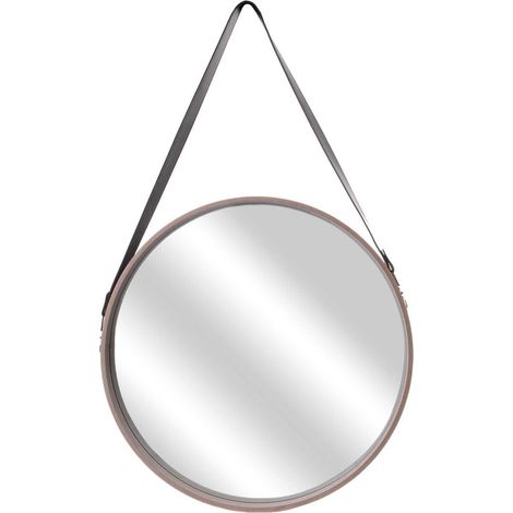 Miroir rond à suspendre avec une anse (1/5)
