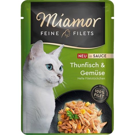 Miamor Filetti fini in salsa Busta da 100g - Tonno con Verdure 100g