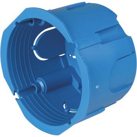 Scatola 502 rotonda per pareti leggere in cartongesso, 71x50 mm, 2 posti 502, ideale per installazioni elettriche interne FG10252