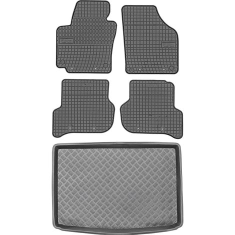 Set di tappetini in gomma per auto e tappetino per bagagliaio per Volkswagen Golf Plus Minivan dal 2004 al 2014. (1/5)