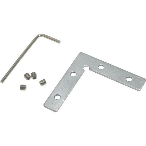 IluminaShop - Conector Plano en L Horizontal para Perfil (1/2)
