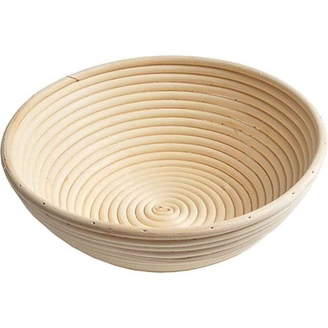 Panier banneton pour pain artisanal, en rotin naturel, pour le levain, la fermentation naturelle et la cuisson maison.-AquaForge (1/5)