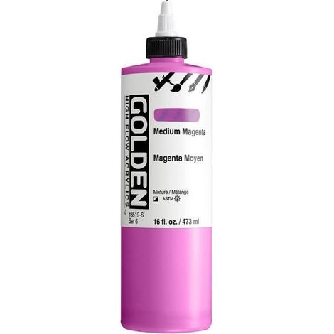 Peinture - GOLDEN - S6 - 473 ml - Couleur Magenta - Mixte (1/2)