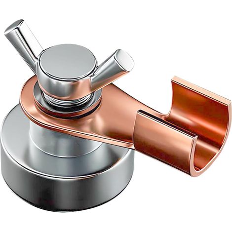 Welding Ground Magnet, Magnetic Grounding Clamp, 500A Heavy-Duty Power Tool with Strong Hold 2.95x2.95 Inches, Welding Accessory for Industrial Work, for Metal Fabrication, Brass (1/5)