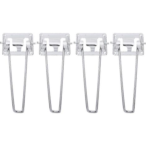 Ensemble de meubles 4 pièces avec pieds de table pliables, pieds de table à pinces à cheveux, pieds de table pliables à monter soi-même, pieds de table en métal (1/5)