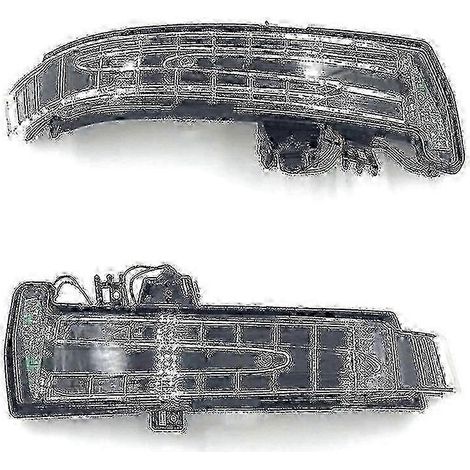Paire de clignotants de rétroviseurs latéraux compatibles avec Mercedes W204, W212, W221, E300, E350, E550, GLK350 et S450 Edition (référence 0822 DP).WHBYV (1/4)
