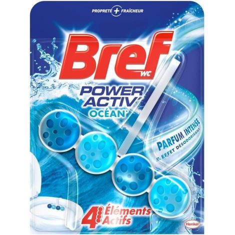 Bloc WC - Lot de 10 - Formule 4 Actifs - Parfum Océan - Pour Nettoyage Automatique à Chaque Chasse (1/2)
