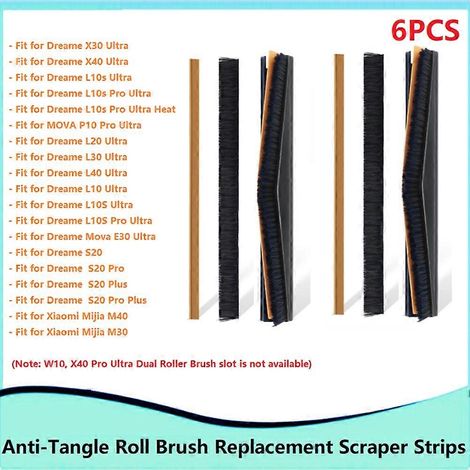 Main Brosse Strips pour L10s Ultra/L20 Ultra/X30 Ultra/X40 Ultra Anti – Roll Brosse Strip Accessoires (1/5)