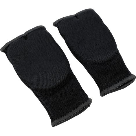 Gants de boxe, bandages en nylon gel antidérapants, demi-gants de boxe intérieurs pour hommes et femmes, kickboxing, entraînement, noir, taille M. (1/5)