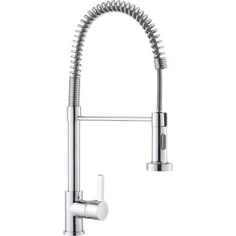 Grifo monomando de cocina, caño alto, serie pantón