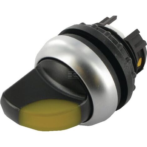 Interruptor de accionamiento de 3 posiciones, amarillo, con iluminación y retorno automático M22-WLK3-Y 216839 (1/5)