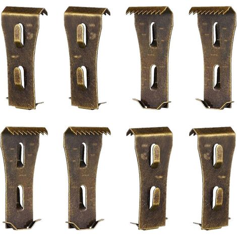 8 supports de brique faciles à installer, clips de fixation polyvalents pour brique extérieure (1/4)