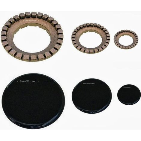SPARTIFIAMMA ANELLI + PIATTELLI STAR 3 FUOCHI CUCINA A GAS  S 5510 + S 5519 (1/2)