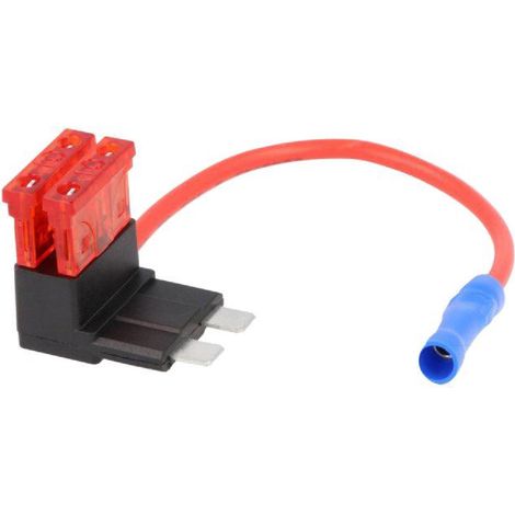 Porte-Fusible ATO avec 2 Fusibles 10A rouge - ideal rajout + apres contact