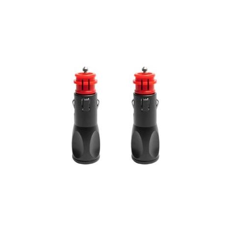 Connettori maschio per accendisigari Lntyq, adattatori maschio per accendisigari, spine maschio per accendisigari, spine per adattatori accendisigari europei da 12V - confezione da 2 (7,88 x 2,4 x 2,4