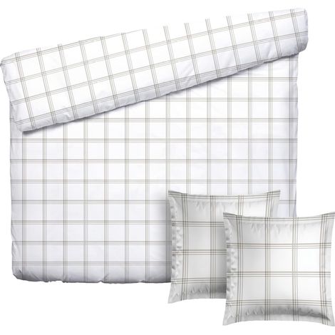 Parure de lit 3 Pièces 2 Personnes - Housse de Couette 200x220cm (1/5)