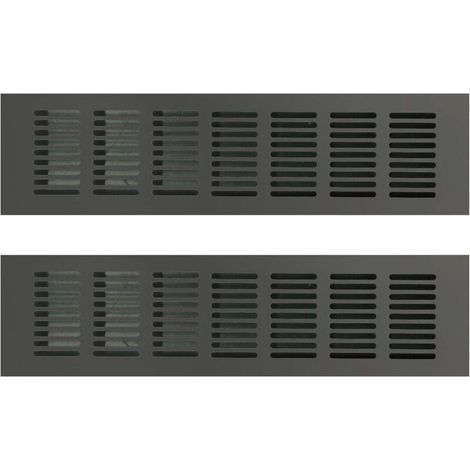 Rectangular Ventilation Grille, Rectangular Air Vent, Air Vent, Rectangular Ventilation Grille, Rectangular Air Vent for Ideal Ventilation 80 x 300 mm 2 PCS (1/5)
