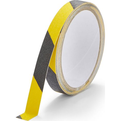 Rutschfestes Warnband 25 mm/3 m Schwarz/Gelb (1/5)