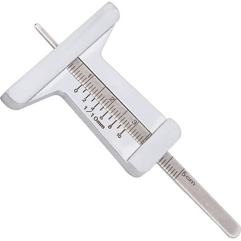 Calibrador de profundidad, 0 a 50 mm, calibre micrométrico, herramienta de medición, calibre de profundidad de acero inoxidable (1/5)