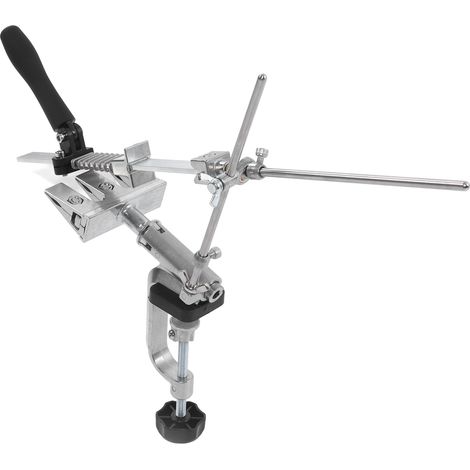 Ensemble de pierres à aiguiser pour couteaux avec support rotatif à 360° et pierre de polissage pour lames à usage domestique (1/5)