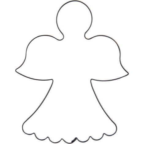 Cortador de galletas de ángel de acero de 9,5 cm (1/3)