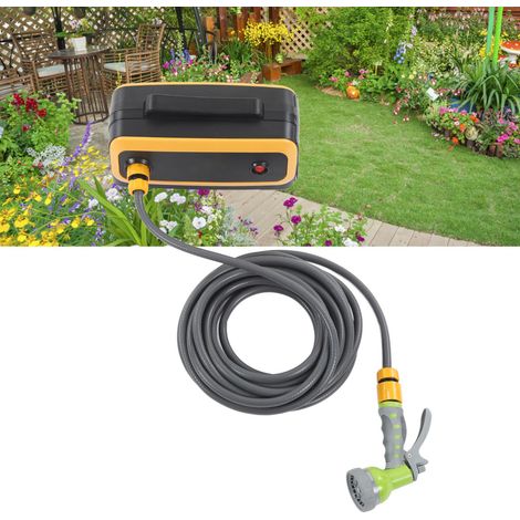 Pompe à eau double cœur rechargeable alimentée par batterie lithium-ion, pompe agricole auto-amorçante, outil d'irrigation de jardin à batterie lithium-ion, norme européenne 100-240V. (1/5)