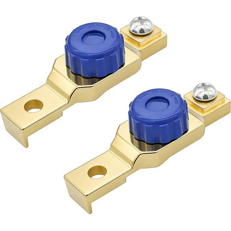 2 Pièces Interrupteur Batterie Moto, Coupe Batterie Moto 6V, 12V, 24V, 48V, 100A Interrupteur Déconnexion Moto, Isolateur Batterie, Voiture, Camion, Véhicules de Loisirs, Accessoire Anti-vol (1/5)