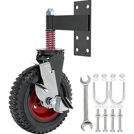 Gate Roller, 20 cm/8 Inch, Capacity 300 kg, 360° Pivot, for Swing Gate in Metal Tube (1/5)