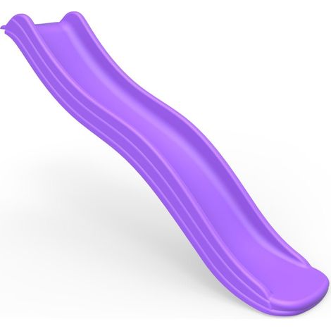 Rebo 6ft (175cm) Universal Children’s Plastic Garden Kids Wave Slide - Purple