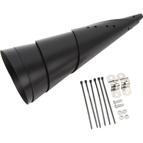 Protection anti-écureuils pour poteau de mangeoire à oiseaux, en plastique, fixation extérieure, 40,6 cm / 16 pouces.