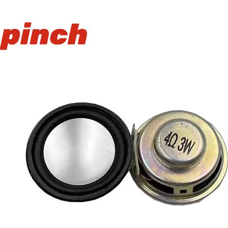 Haut-parleur de haute qualité 3W 4Ω 40 mm, mini-amplificateur, pavillon compact, base blanche, bord en caoutchouc spécial, 3W 4Ω 40 mm (1/4)