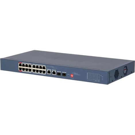 Dahua Technology DH-CS4218-16ET-135 switch Gestionado L2 Gigabit Ethernet (10/100/1000) Energía sobre Ethernet (PoE) Negro (1/3)