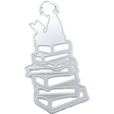 Pochoir de découpe en métal pour la création de cartes et le scrapbooking, idéal pour la lecture et le gaufrage de livres.