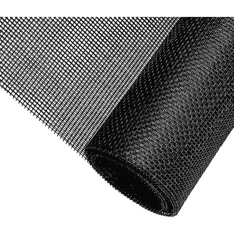 Moustiquaire Rouleau 250cm x 120cm - Fenêtre Découpable (Noir) (1/5)