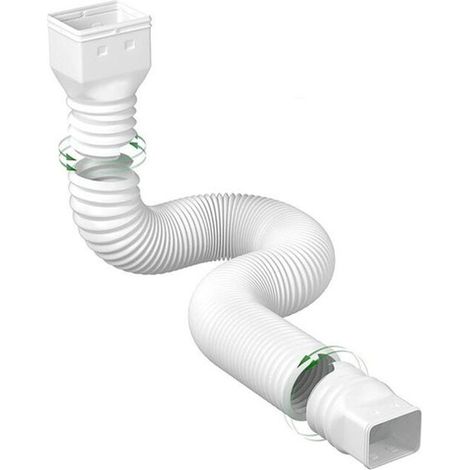 set di estensione flessibile per grondaia, estensione per pluviale, estensione per pluviale, connettore per grondaia, drenaggio dell'acqua piovana