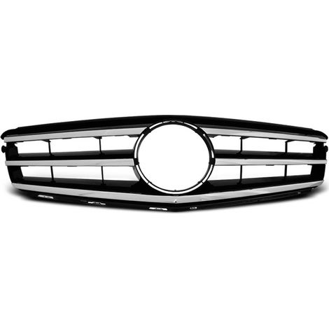 Grille Calandre Mercedes W204 07-14 Look Avantgarde chrome noir-27318141