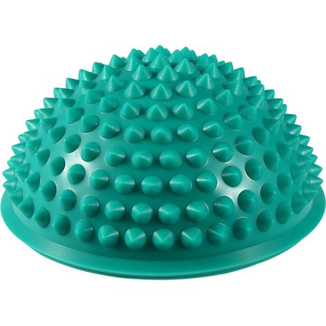 Balle de massage PVC demi-ronde pour yoga, fitness et gym - Vert (1/3)