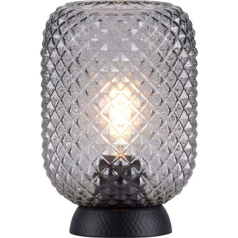Lampada da tavolo Spring Reishi cilindrica 40W vetro