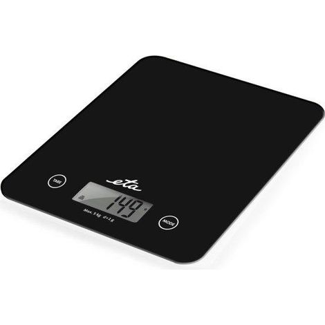 ETA Lori bilancia da cucina digitale elegante nera 5 kg