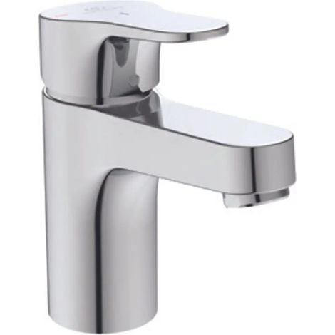Ideal Standard Grifo de lavabo H80 Cerabase BlueStart con vaciador metálico Salida 106mm Cromo, BC832AA