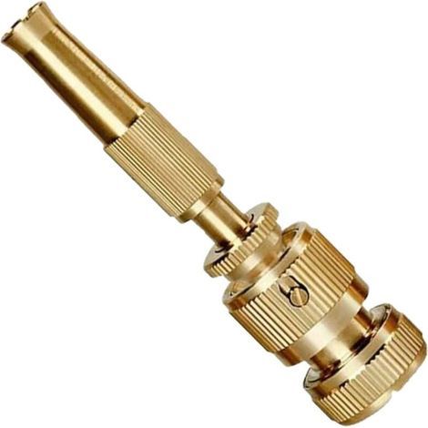 Buse Pistolet de pulvérisation d'eau Buses de Tuyau de Jet d'eau Pistolet de pulvérisation de Tuyau approprié pour Tuyau de 1/2"pour Le Jardinage et Le Lavage (1/4)