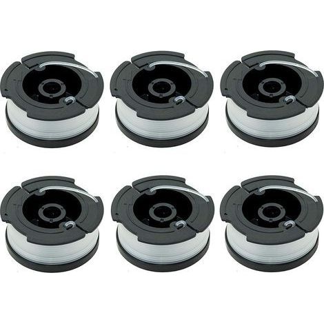 Pack of 6 A6481 A6485 spools for Black & Decker Karteo lawn trimmers (1/5)