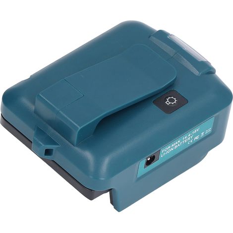 Adaptateur secteur double USB pour éclairage LED, chargeur/convertisseur d'alimentation pour batterie au lithium, entrée 14,4-20 V
