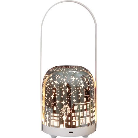 LED-Lampe, tragbares, kabelloses, batteriebetriebenes Nachtlicht, batteriebetriebene blinkende Tischlampe, ideal für Weihnachtsdekorationen.